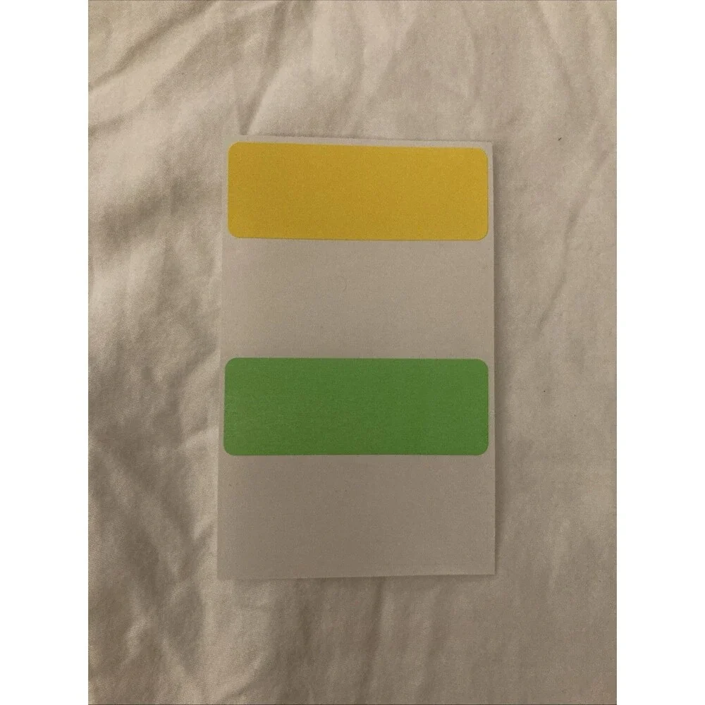 Unbranded Neon Colored Labels | Multicolor | 6 Labels